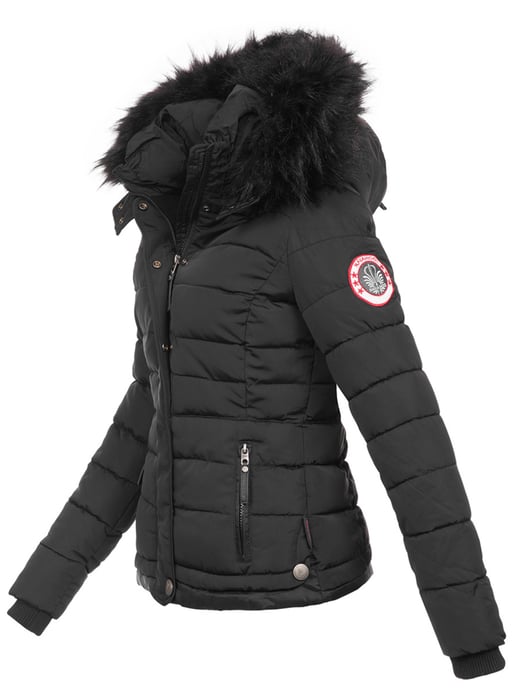 Navahoo Damen Winterjacke Chloe – Tailliert, Mit Abnehmbarer Kapuze & Edlem Kunstfell - Image 3