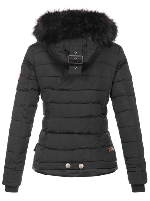 Navahoo Damen Winterjacke Chloe – Tailliert, Mit Abnehmbarer Kapuze & Edlem Kunstfell - Image 4