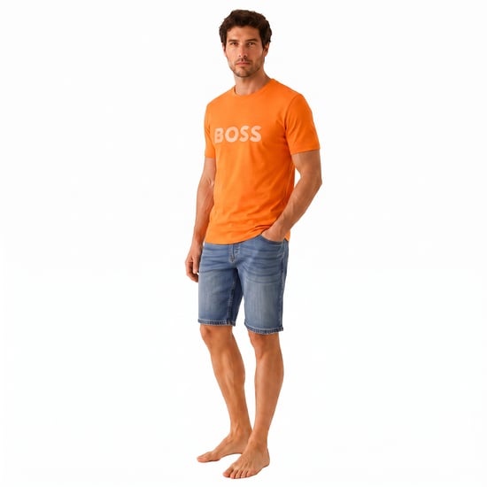 Herren Regular Fit Kurzarm Baumwoll-T-Shirt 50491706 - Image 4