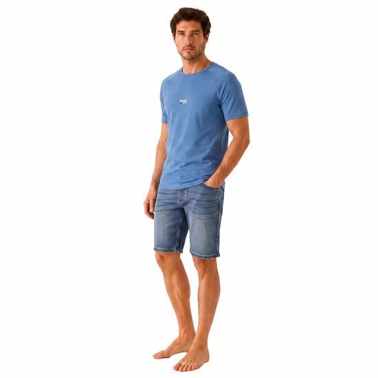 Herren Kurzarm Baumwoll-T-Shirt 50517970 - Image 4