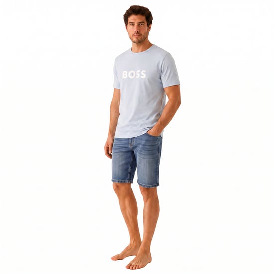 Herren Regular Fit Kurzarm Baumwoll-T-Shirt 50491706 - Image 4