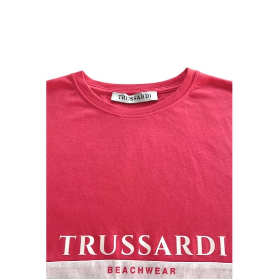 Trussardi Strandbekleidung Weißes Polyester Herren T-Shirt - Image 3