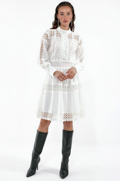 Spitzen A-Linien Mini Kleid - Image 1