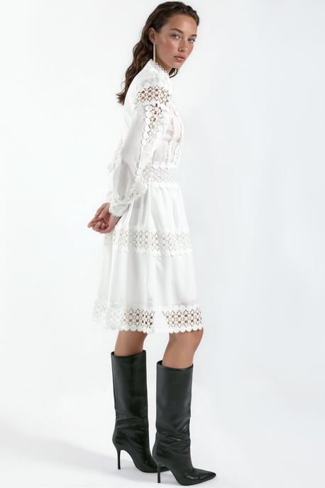 Spitzen A-Linien Mini Kleid - Image 2