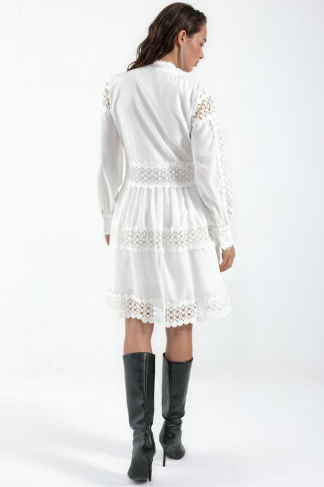Spitzen A-Linien Mini Kleid - Image 3