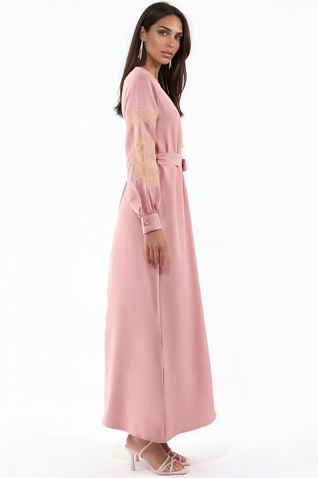 Besticktes V-Ausschnitt Maxikleid - Image 2