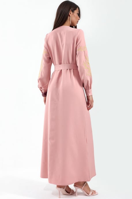 Besticktes V-Ausschnitt Maxikleid - Image 3