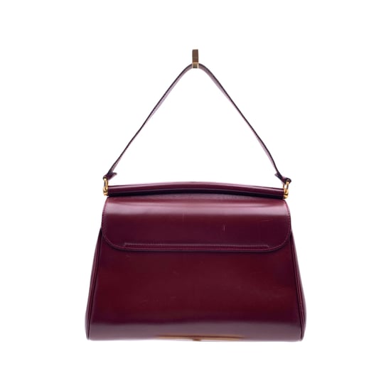 Gucci Vintage Lederhandtasche Klapphandtasche - Image 3