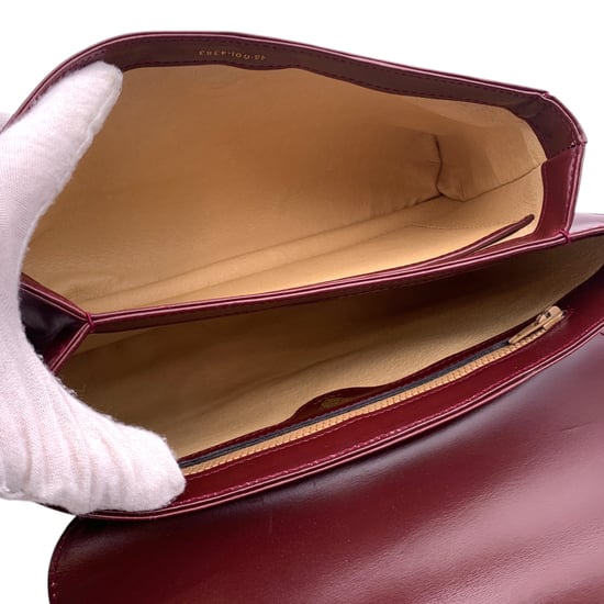 Gucci Vintage Lederhandtasche Klapphandtasche - Image 5