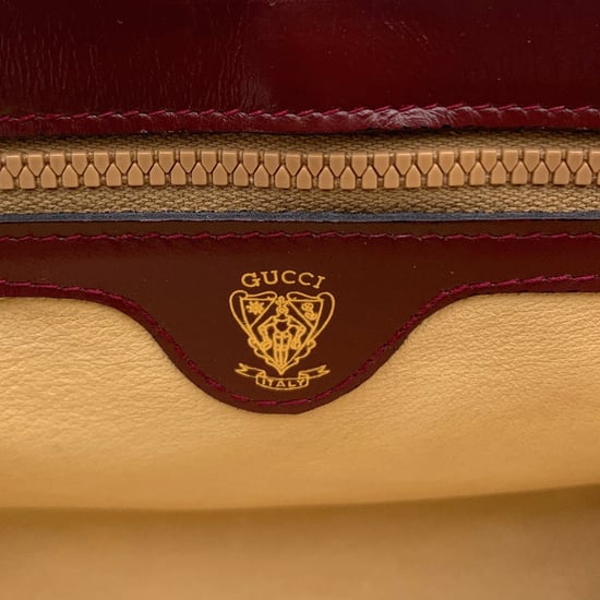 Gucci Vintage Lederhandtasche Klapphandtasche - Image 6