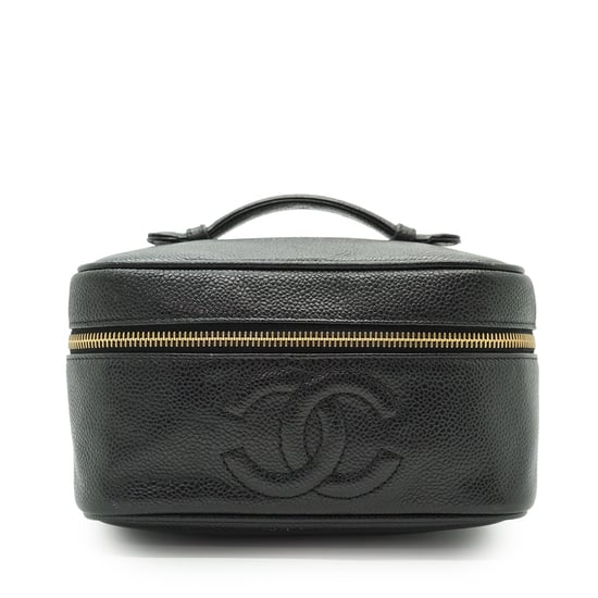 Chanel Vintage Lederhandtasche Kosmetiktasche - Image 1