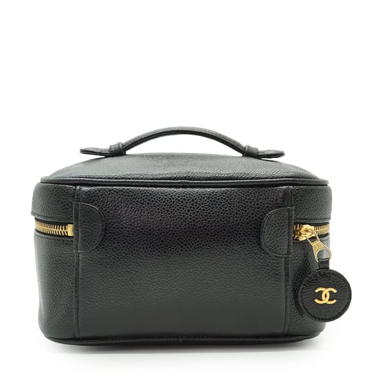 Chanel Vintage Lederhandtasche Kosmetiktasche - Image 2