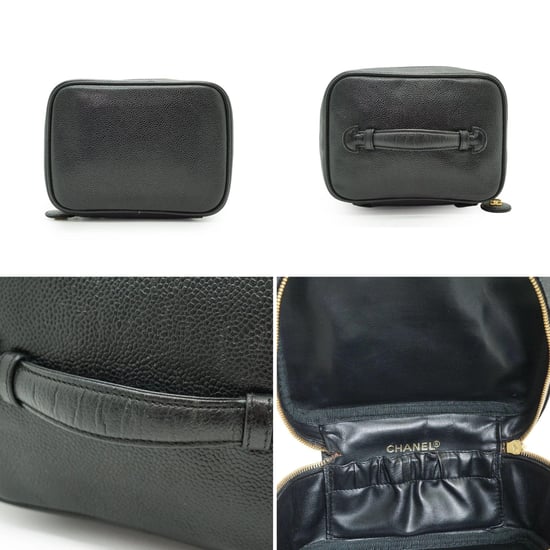 Chanel Vintage Lederhandtasche Kosmetiktasche - Image 4