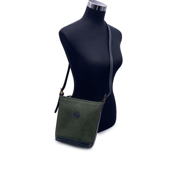 Gucci Vintage Wildleder-Schultertasche mit ineinandergreifenden - Image 2