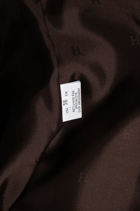 Hermès, braune Bikerjacke aus Leder. - Image 5