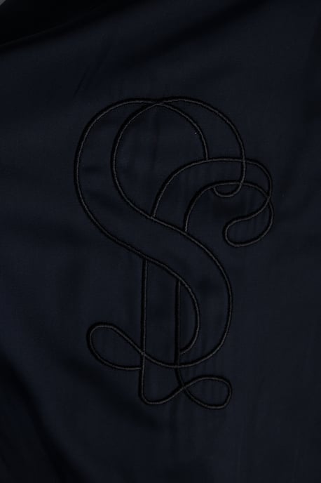 Jil Sander, blauer langer Bomber-Sportmantel - Image 5