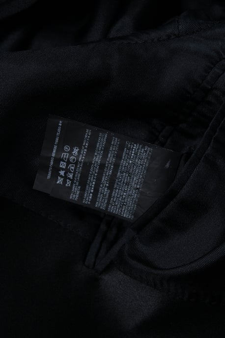 Saint Laurent, schwarzer Blazer-Mantel mit glänzendem Revers - Image 4