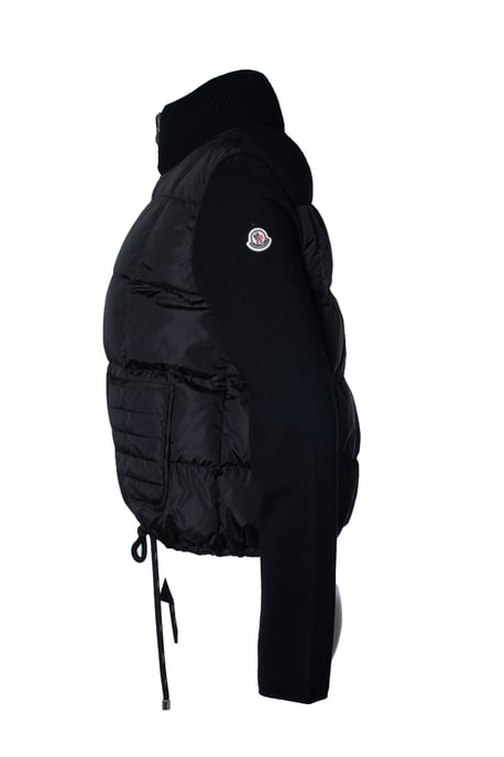 Moncler Hybrid-Steppstrickjacke in Schwarz - Image 2