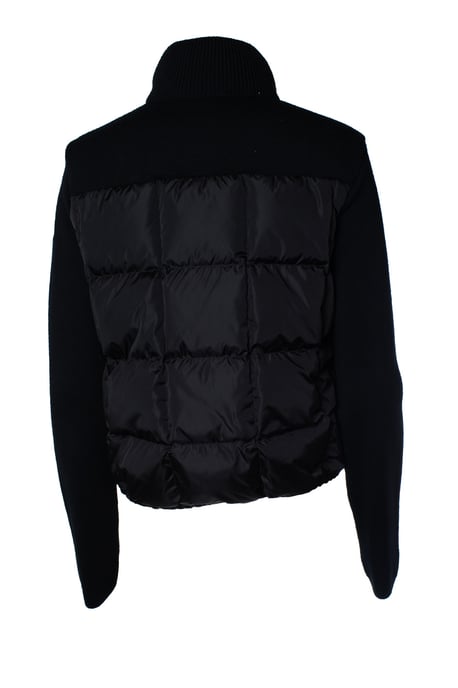 Moncler Hybrid-Steppstrickjacke in Schwarz - Image 3