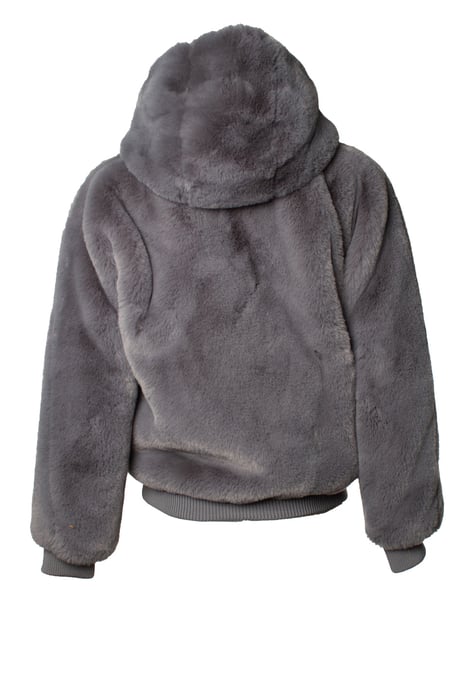 Maje, Bomberjacke aus Kunstpelz in Grau - Image 3