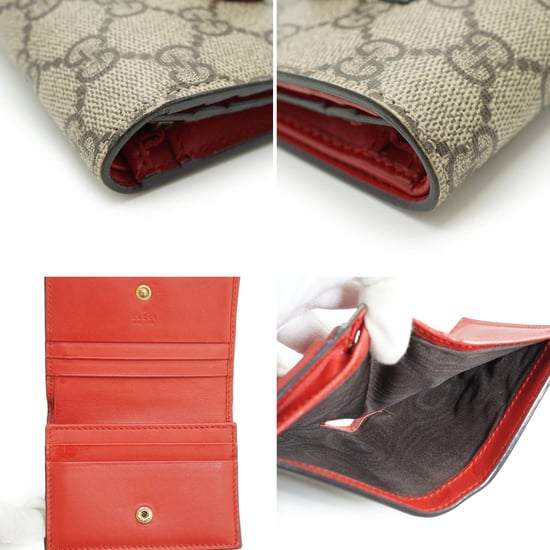 Gucci Stoffgeldbörse Kirsche - Image 4