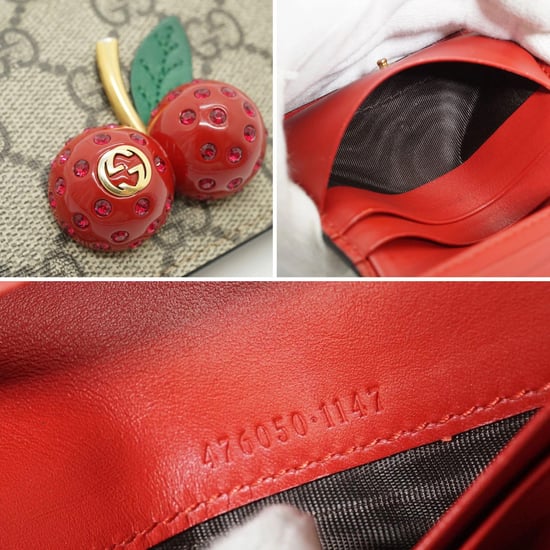 Gucci Stoffgeldbörse Kirsche - Image 6