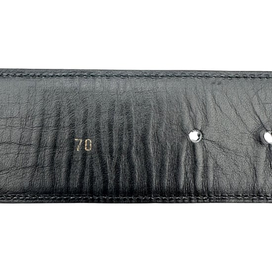 Gucci Vintage Ledergürtel mit ineinandergreifender Schnalle - Image 5