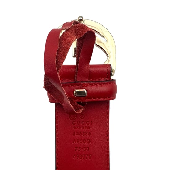 Gucci Ledergürtel mit ineinandergreifender Schnalle - Image 3