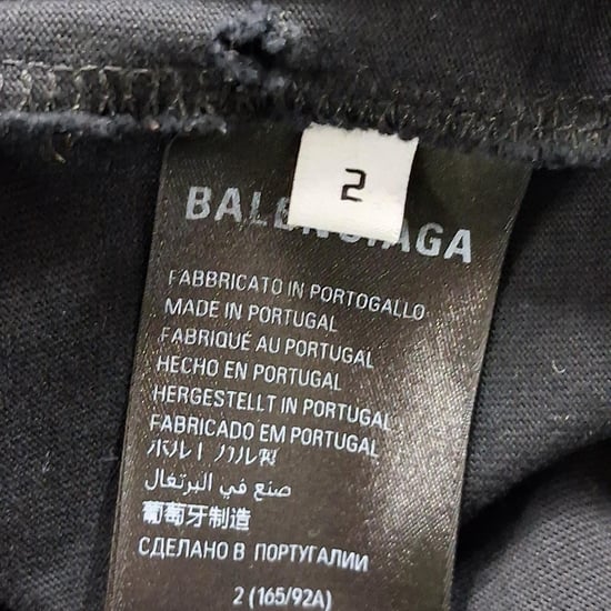Balenciaga Crypto Oversized T-Shirt aus schwarzer Baumwolle - Image 4