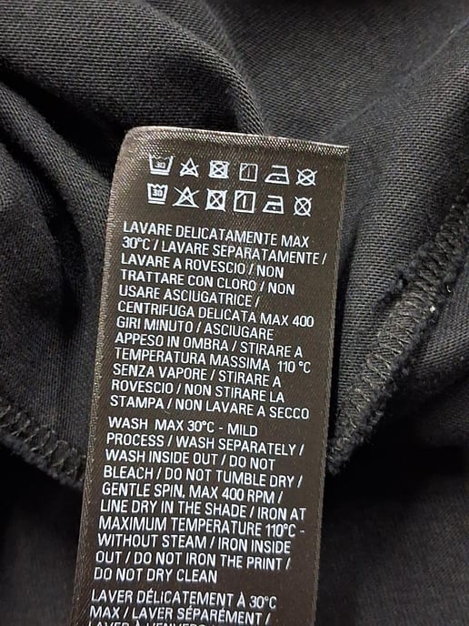 Balenciaga Crypto Oversized T-Shirt aus schwarzer Baumwolle - Image 6