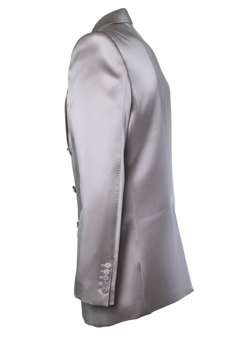 Gucci, satin Doppelreiher-Blazer in zartem Rosa - Image 2