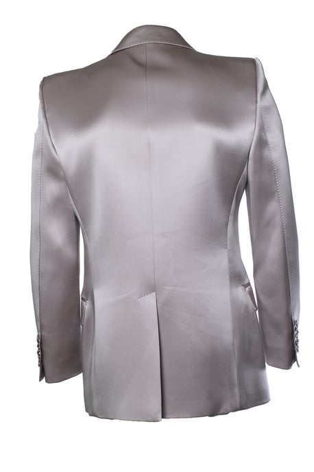 Gucci, satin Doppelreiher-Blazer in zartem Rosa - Image 3