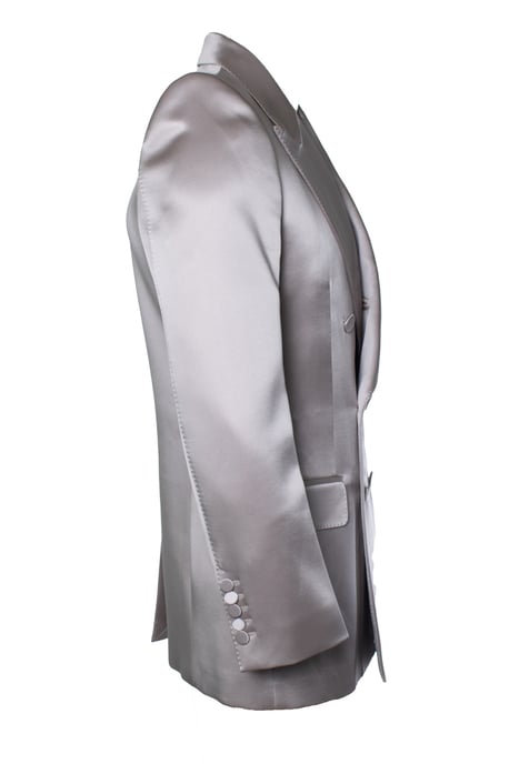 Gucci, satin Doppelreiher-Blazer in zartem Rosa - Image 4