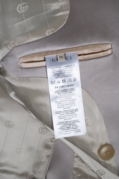 Gucci, satin Doppelreiher-Blazer in zartem Rosa - Image 6