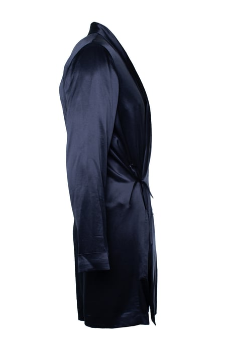 Saint Laurent, blauer Seidenkimono 2022 - Image 4
