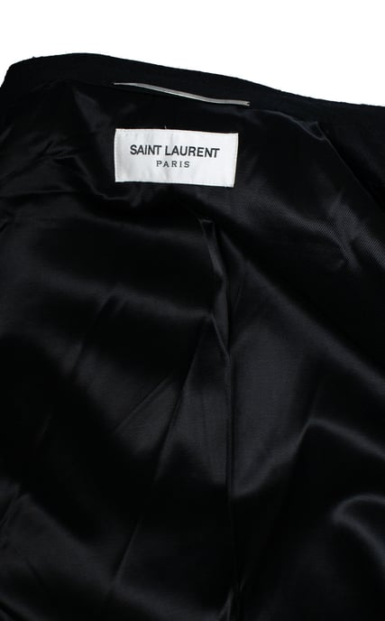 Saint Laurent, schwarzer Fischgrät-Blazer 2018 - Image 6