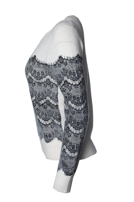 Maje, Strickpullover mit Spitze - Image 2