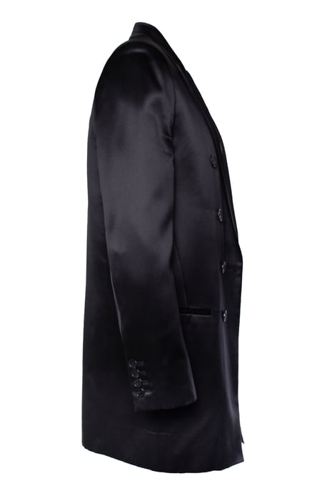 Saint Laurent, schwarzer Seidenblazer 2021 - Image 4