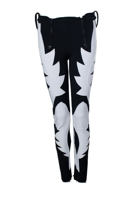Givenchy, schwarz-weiße Leggings - Image 1