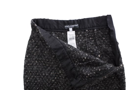 Dolce & Gabbana, graue Woll-Kniehose. - Image 5