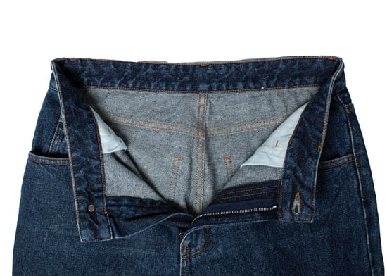 Chloe, Patchwork-Jeans in Blau - Image 5