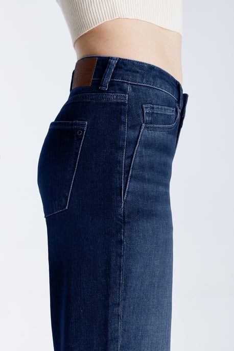 Nova Mid Waist Regular Length 5 Pocket Jeans Blau Schwarz - Image 2