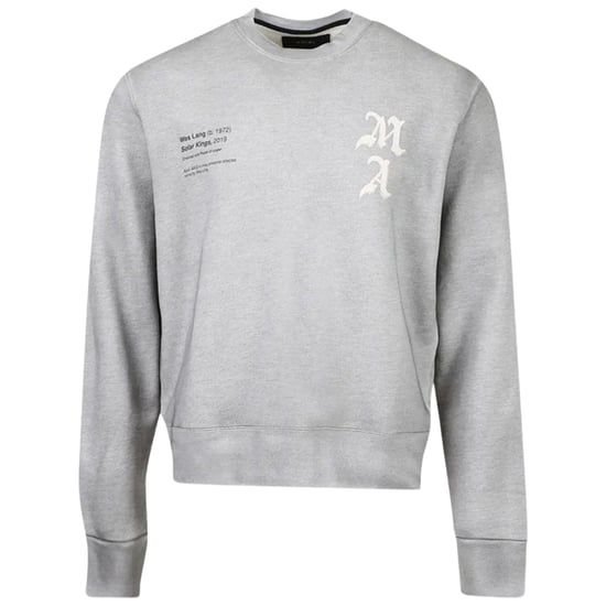 Amiri Wes Lang Solar Kings Crew Heather Grey - Image 1