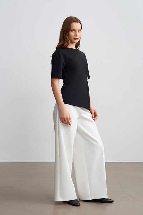 Damen Rundhals Kurzarm Jersey T-Shirt - Image 4