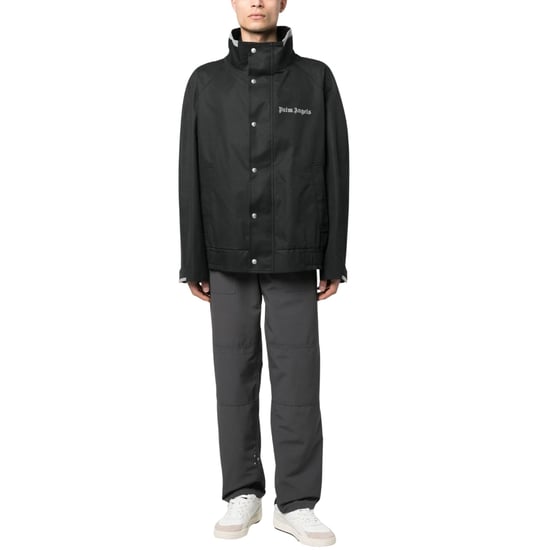 Palm Angels Classic Logo Bomberjacke Schwarz - Image 2