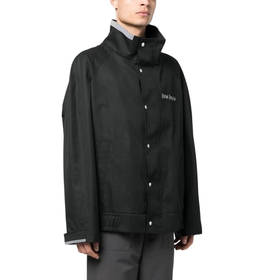 Palm Angels Classic Logo Bomberjacke Schwarz - Image 3