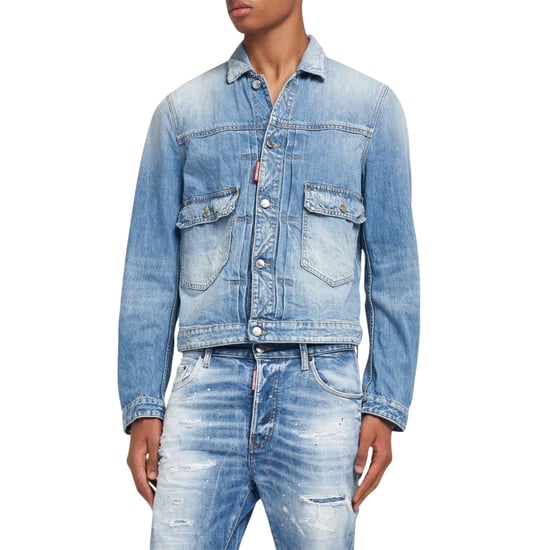 Dsquared2 Heritage Boxy Jeansjacke Marineblau - Image 3