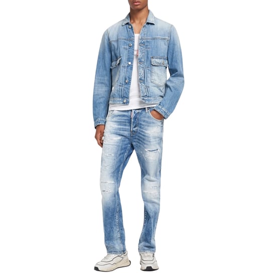 Dsquared2 Heritage Boxy Jeansjacke Marineblau - Image 4