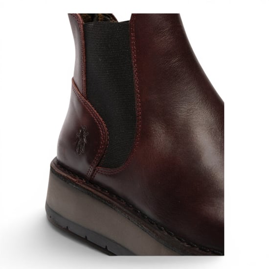 Fly London Damen-Chelsea-Stiefeletten aus Leder in Weinrot – RAWI131 - Image 5