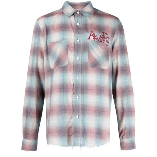 Amiri Staggered Plaid Flanell Blaugrün/rot - Image 1